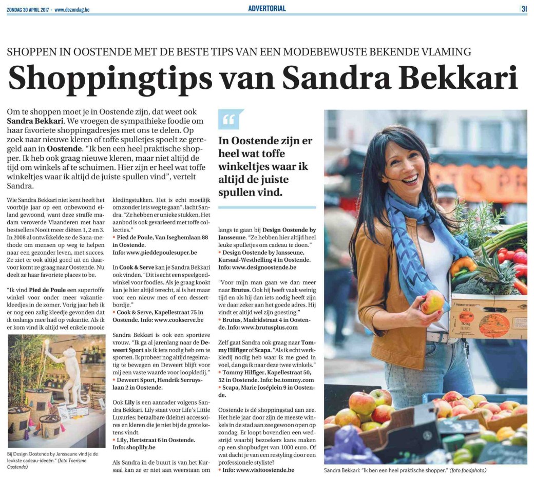 Shoppingtips van Sandra Bekkari